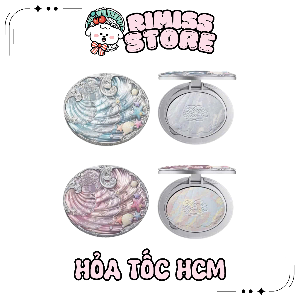 [Sẵn - HỎA TỐC HCM] Phấn phủ hiệu chỉnh màu da BST Shell Jewel's chủ đề vỏ sò của Flower Knows