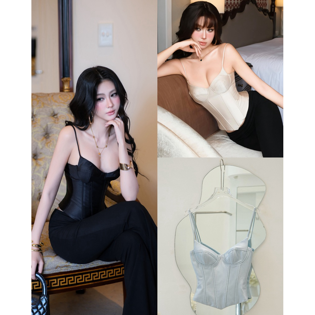 Áo Dây Corset Cúp Ngực Chất Liệu Cao Cấp 𝐃𝟐𝐓 𝐒𝐓𝐎𝐑𝐄