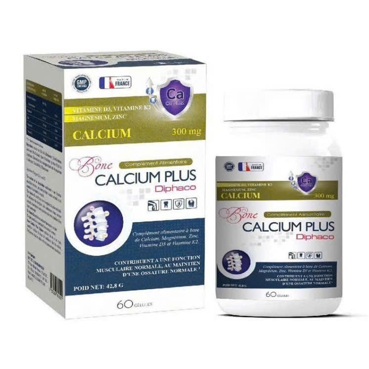 BONES PRO - BONE CALCIUM PLUS ( MẪU MỚI ) - CALCIUM D3 - NHẬP KHẨU PHÁP -BỔ SUNG CANXI D3 CHO CƠ THỂ