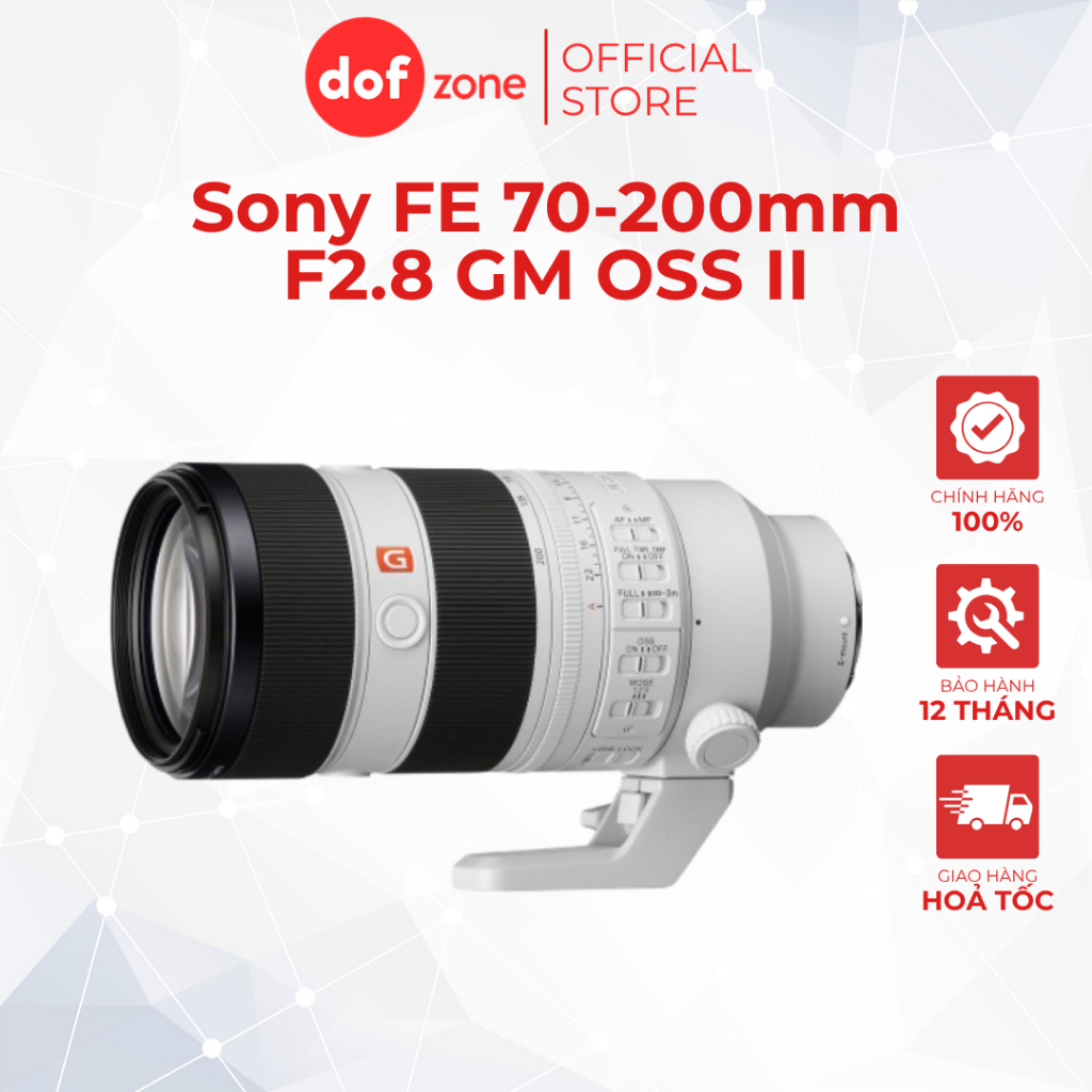 Ống kính Sony FE 70-200mm F2.8 GM OSS II - Hàng new chính hãng bảo hành 12 tháng