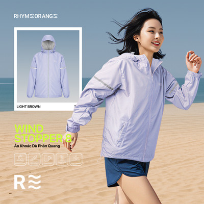 Áo Khoác Dù Nữ Trượt Nước LIMEORANGE Windstopper 8 Chắn Gió Lót Lưới HO25247103