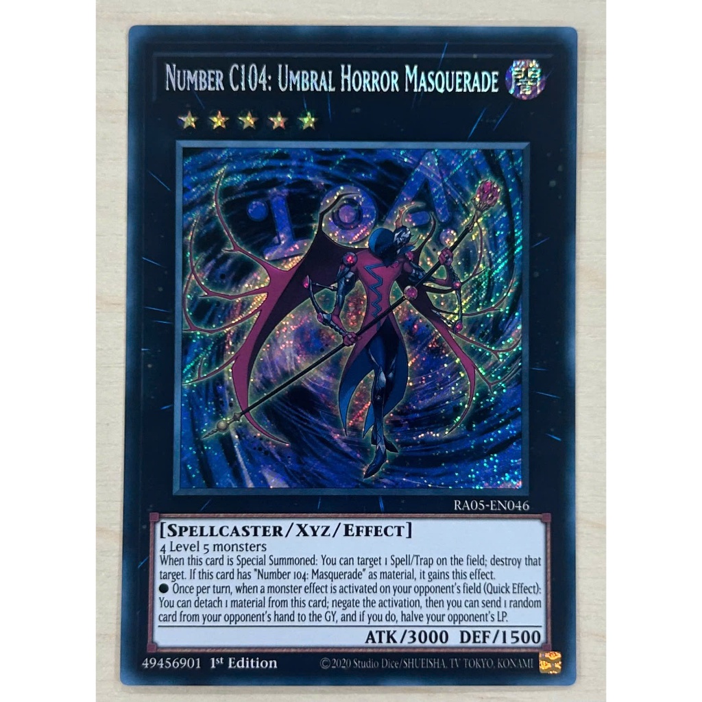 Thẻ bài Yugioh - Number C104: Umbral Horror Masquerade - Rarity Collection 5 (RA05)