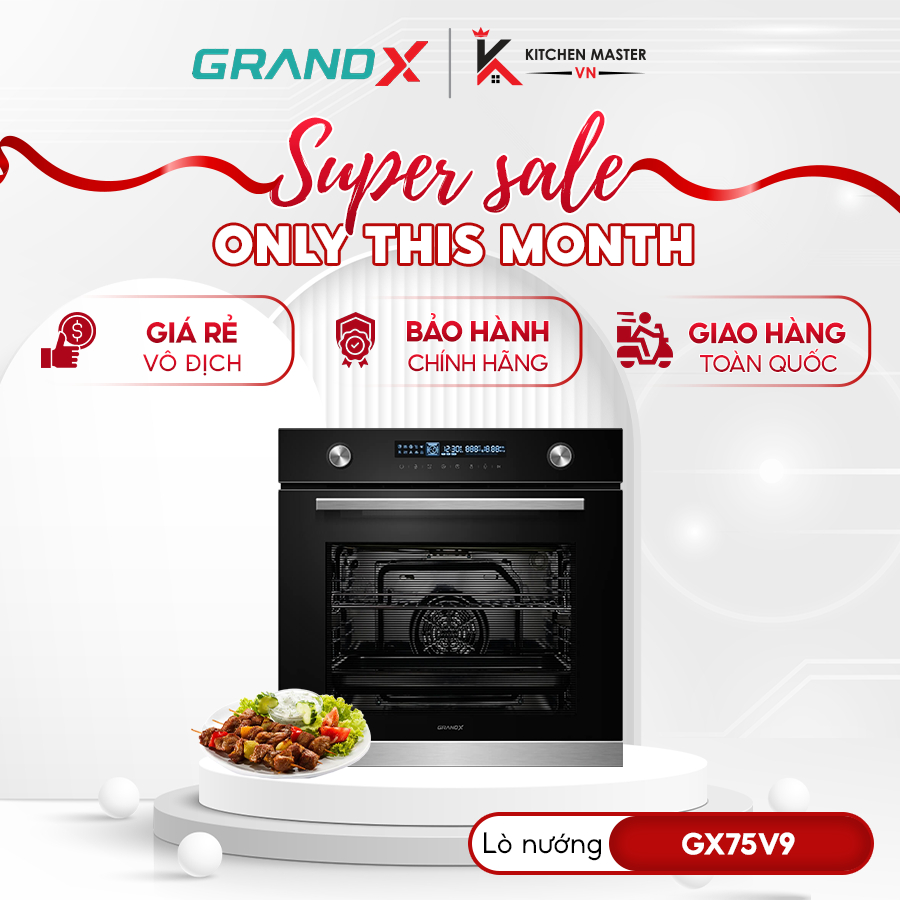 Lò nướng âm tủ GrandX GX75V9 - Lò Nướng Điện Giá Rẻ Chính Hãng