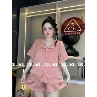 (M172) ĐỒ BỘ 2CE (40-63ky) Cổ V Lụa Hàn Vải mềm mát lạnh, may kỹ