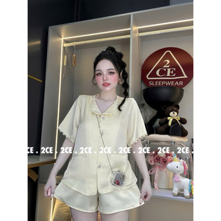 (M172) ĐỒ BỘ 2CE (40-63ky) Cổ V Lụa Hàn Vải mềm mát lạnh, may kỹ