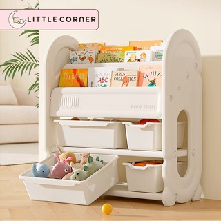 [Hỏa tốc HCM] Kệ sách nhựa Babyviva mẫu Bubble Bear, kết hợp kệ để đồ chơi đa năng cho bé 2in1