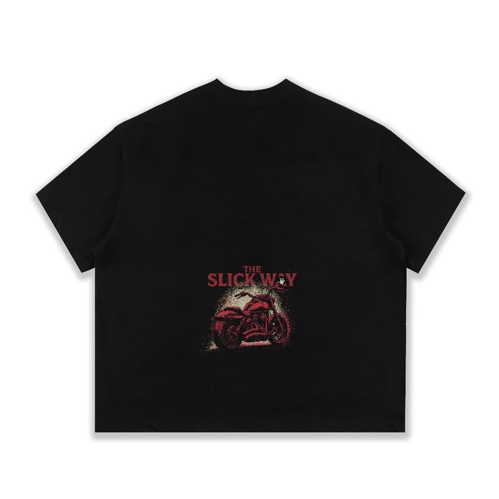 [ SS26 Collection ] SLICK - Áo Thun Form Big Boxy "HEAVEN-HELL" Cotton 100% - Local Brand THE SLICK WAY UNISEX | BigBuy360 - bigbuy360.vn