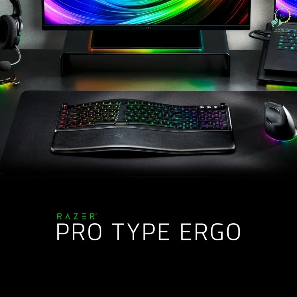 [NEW, ORIGINAL] Bàn phím Razer Pro Type Ergo — Wireless Split Ergonomic RGB Keyboard