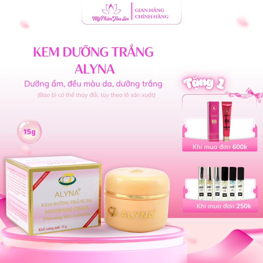 Kem dưỡng trắng da Alyna – giúp da đều màu