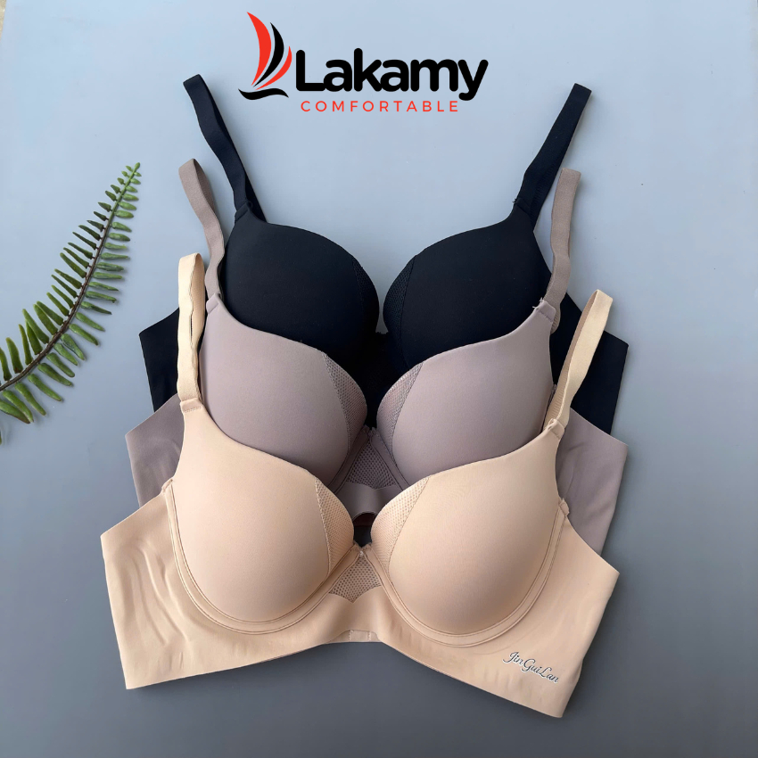 Áo Ngực Su Không Gọng Đệm 2 Cm Không Lộ Viền Mềm Mát Thoải Mái YiOn Underwear D808
