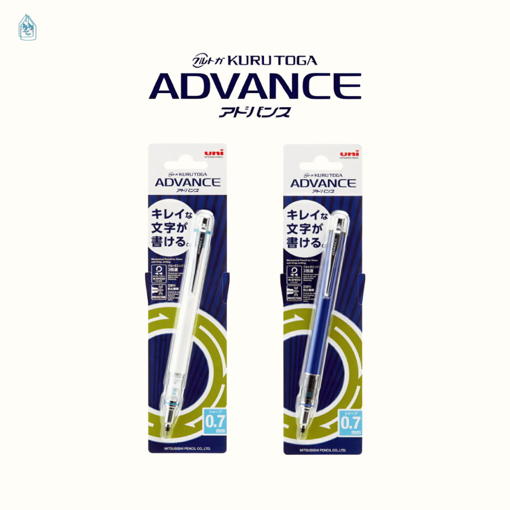 Bút chì bấm tự động xoay ngòi Uni Kuru Toga Advance - Cỡ ngòi 0.7mm