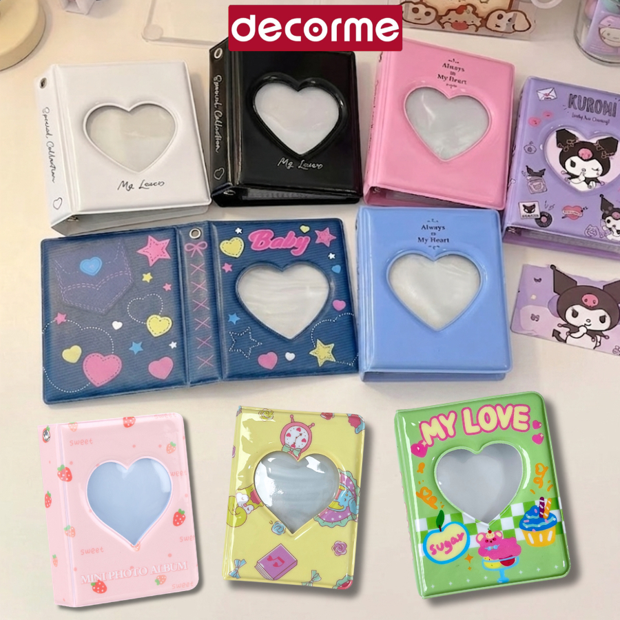 Collect Book Mini 6*9 DecorMe xinh xắn đựng card 1 ô nhiều hình dễ thương lưu trữ lomo card phong cá