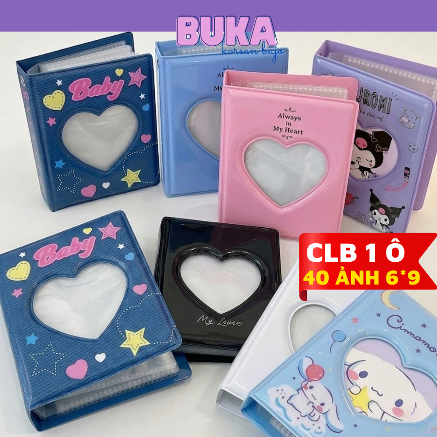 Sổ tay Collect Book 6*9 Buka Collectbook album sổ đựng card 1 ô nhiều hình dễ thương lưu trữ card ph