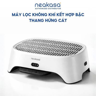 [BH 12 Tháng] Máy Lọc Không Khí Kết Hợp Bậc Thang Chống Văng Cát 2in1 Neakasa AirStep Tiện Lợi