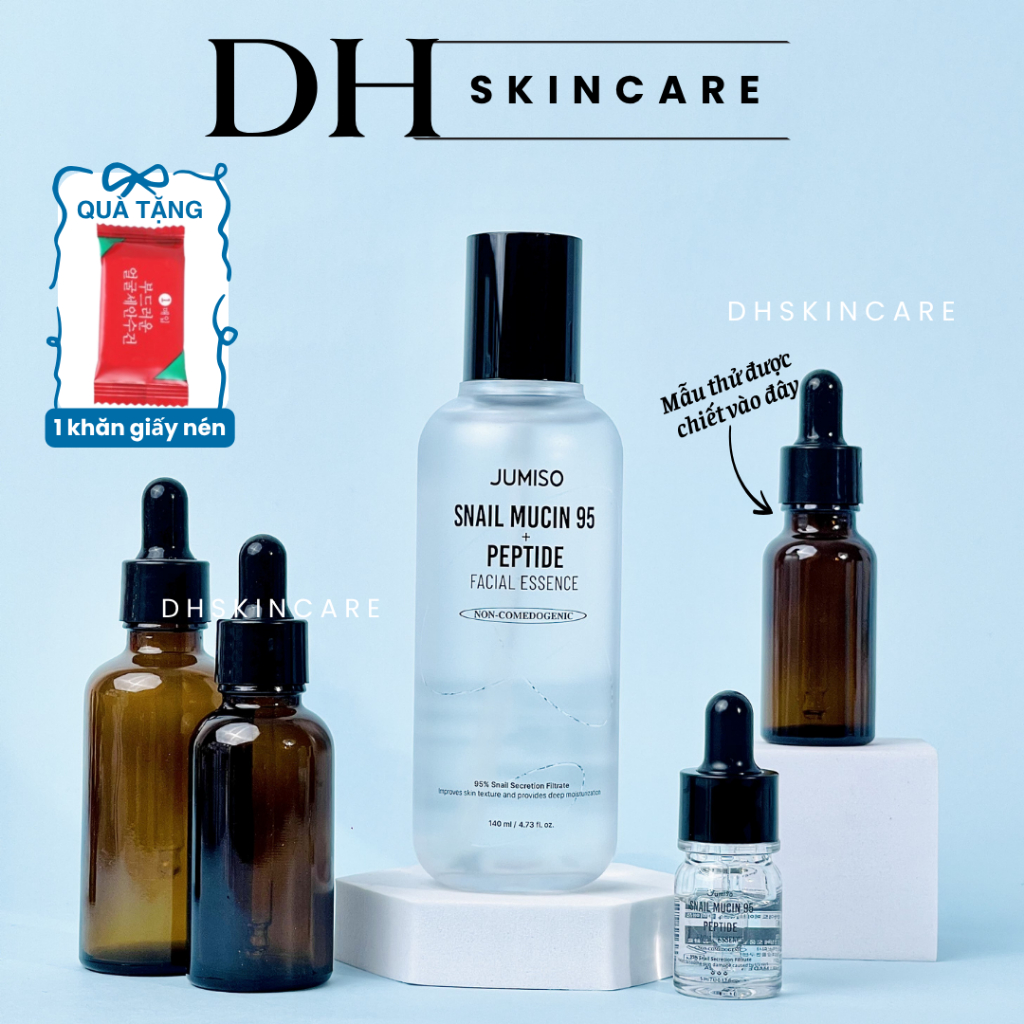 Tinh Chất JUMISO Ốc Sên Snail Mucin 95 + Peptide Facical Essence Phục Hồi Làm Dịu Da, Ngừa Lão Hóa