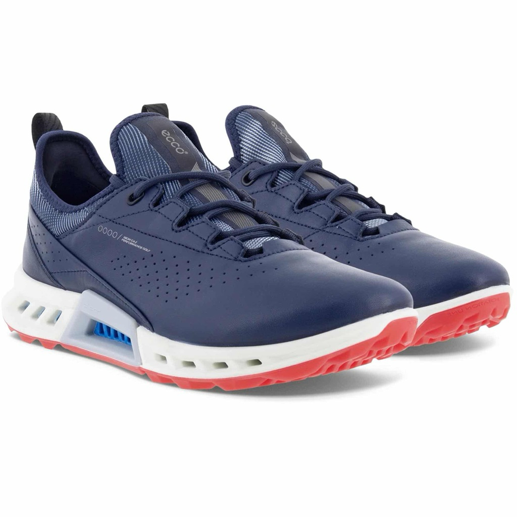 Giày Golf Nữ Ecco W Golf Biom C4 Marina Màu Xanh Navy Bản Nút Vặn BOA & Dây Buộc | Golf Shoes Chống 