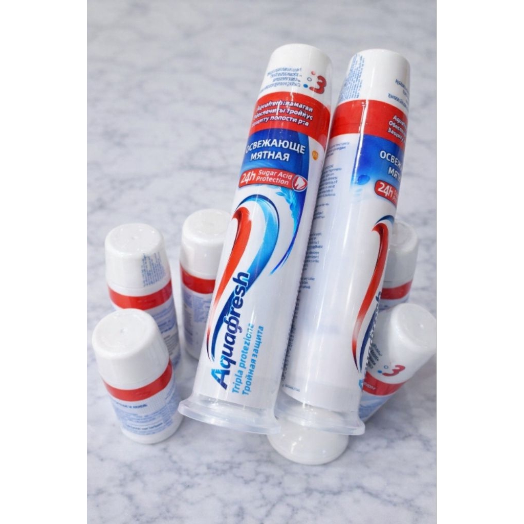 Date 2028 - Kem Đánh Răng Aquafresh đầu bấm Chai 100ml