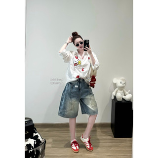 Quần jeans ngố lửng tag trắng QCL1 (#7911)