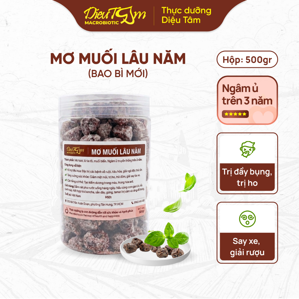 Mơ muối lâu năm 500 gr