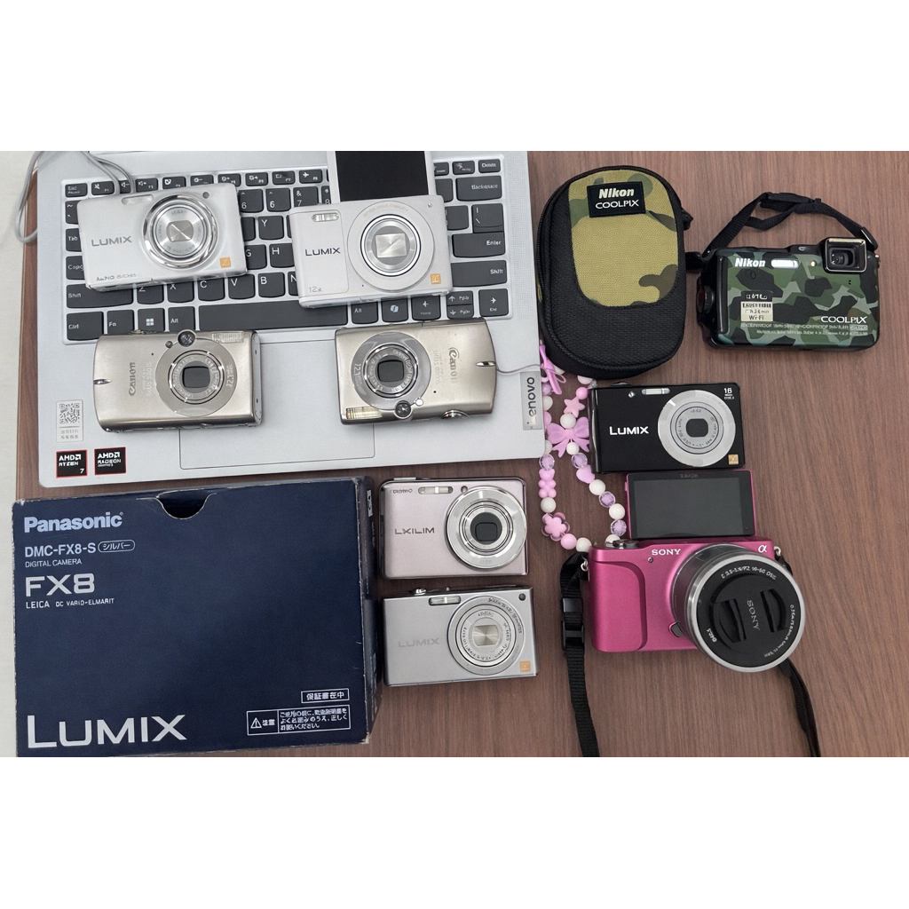 Digital camera lumix, canon, sony- máy ảnh kĩ thuật số