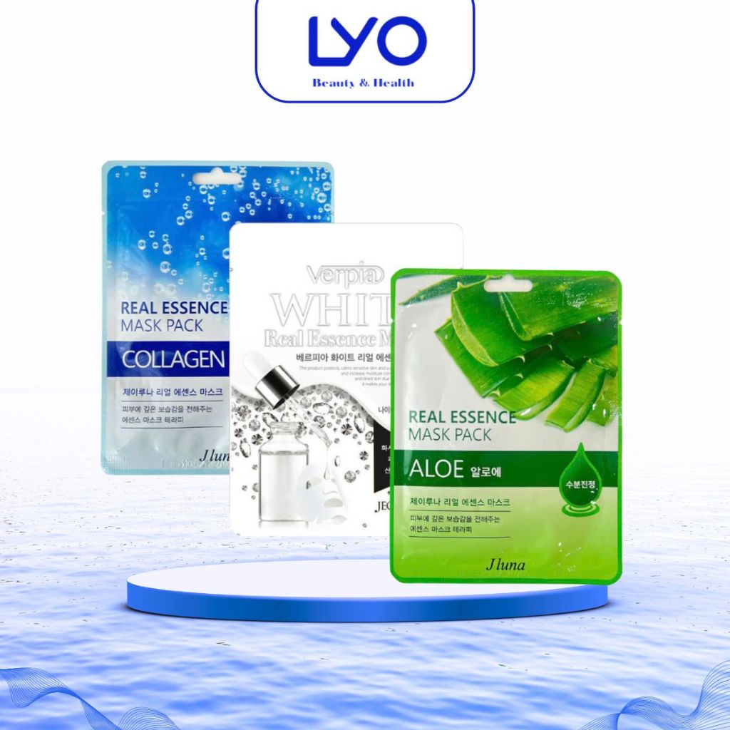 Lẻ 1 Miếng Mặt Nạ Mix Vị Jluna Real Essence Mask Pack Hàn Quốc 20ml