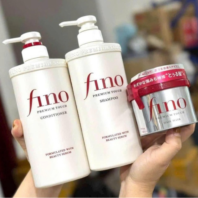 [ Hàng Air] Trọn Bộ Dưỡng Tóc Fino Nhật - Dầu Gội Xả Fino , Ủ Tóc Fino
