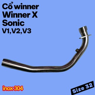 Cổ Thay Cho Xe Winner, Sonic, Winner X, V1 V2 V3.inox 304 (size 32)