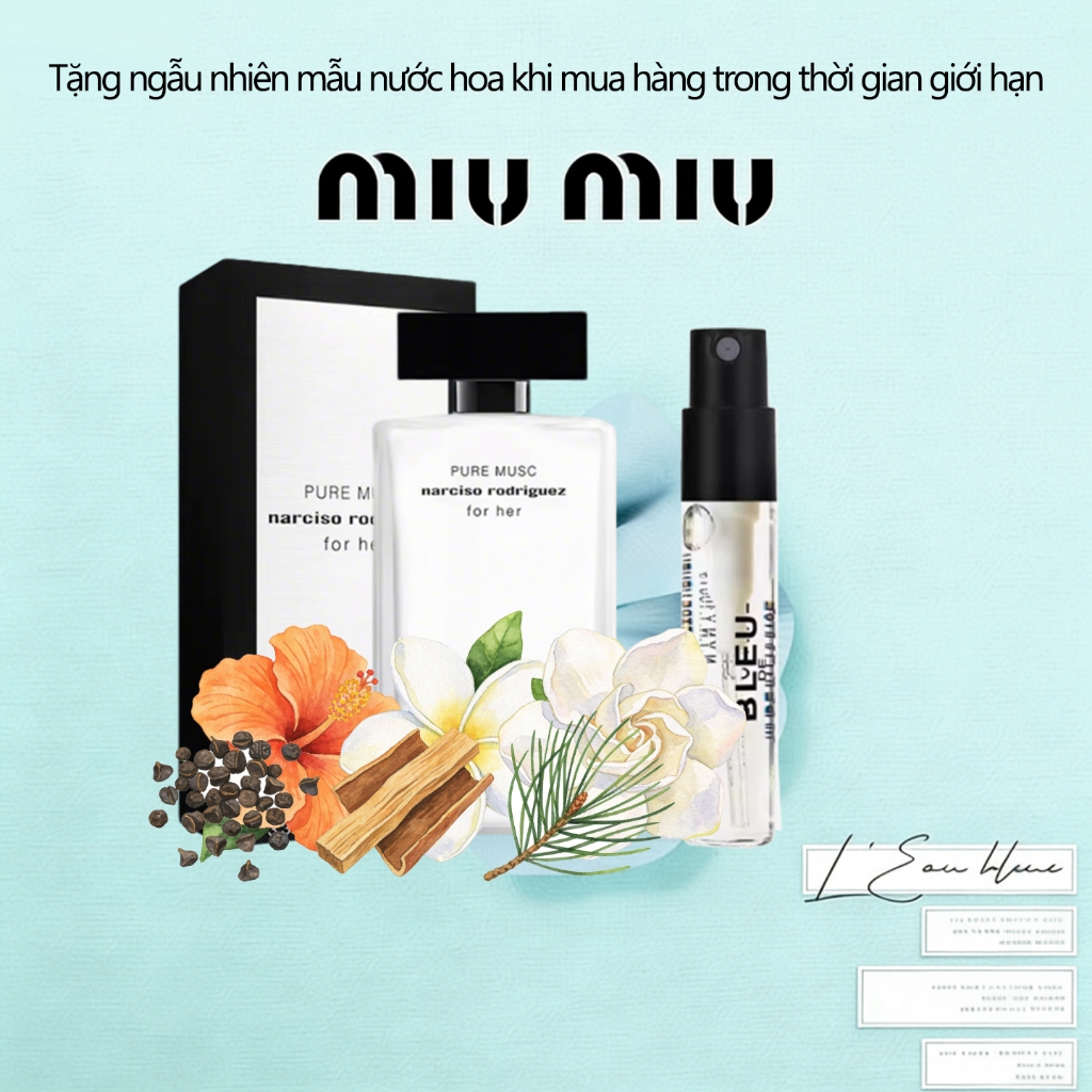[Cùng phong cách] Narciso Narciso chai nước hoa trắng cùng tên lady rose musk