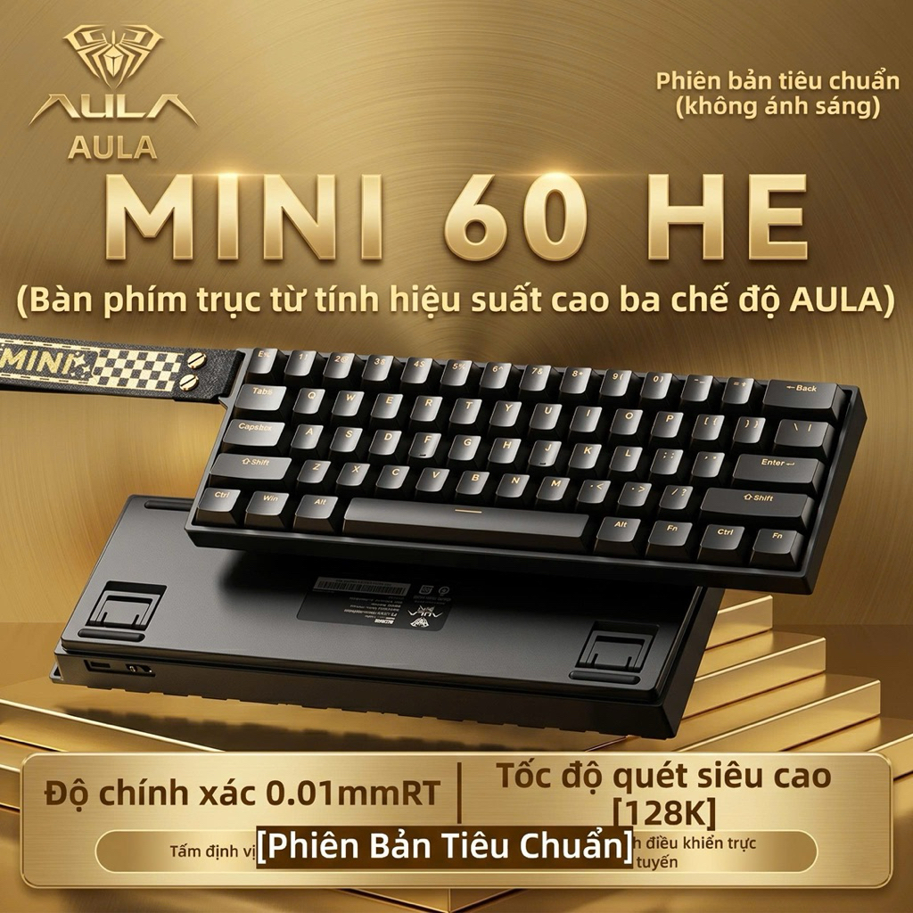 Phím Cơ Aula WIN60HE Black (có dây), Rapid Trigger 8k polling rate