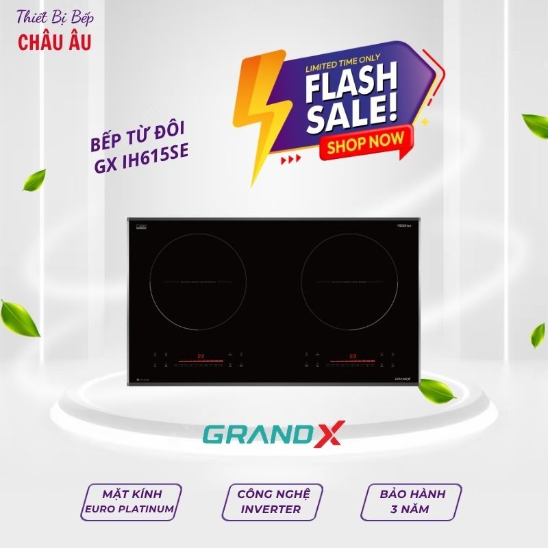 Bếp từ GrandX GX IH615SE – Hiện đại, tiết kiệm, chuẩn châu Âu