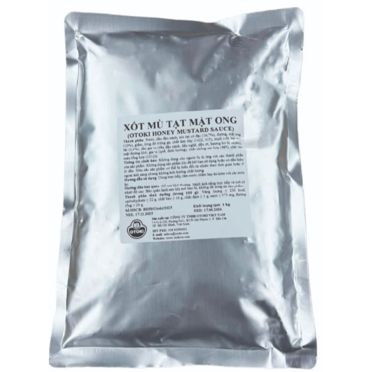 [Can 1KG] Mù Tạt Mật Ong Otoki Hàn Quốc - Sốt Chấm Gà Rán, Xúc Xích, Salad Siêu Ngon - OTOKI Chính Hãng