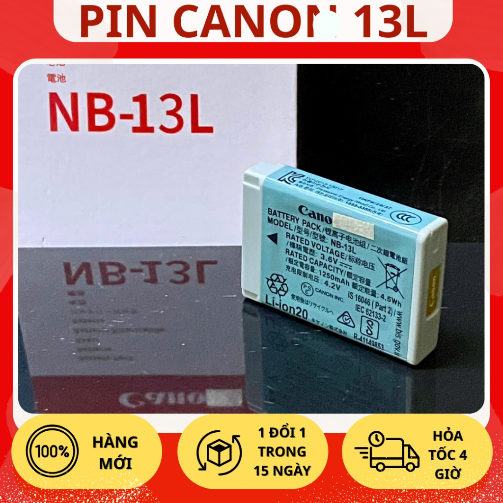 Pin Canon NB-13L Cho PowerShot SX620, SX720, SX730, SX740... Chất Lượng Cao