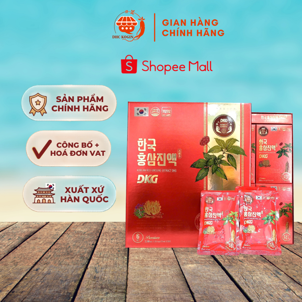 Nước Hồng Sâm Korean Red Ginseng Extract DKG Daedong (70ml x 30 gói) - DHC Korea Ginseng