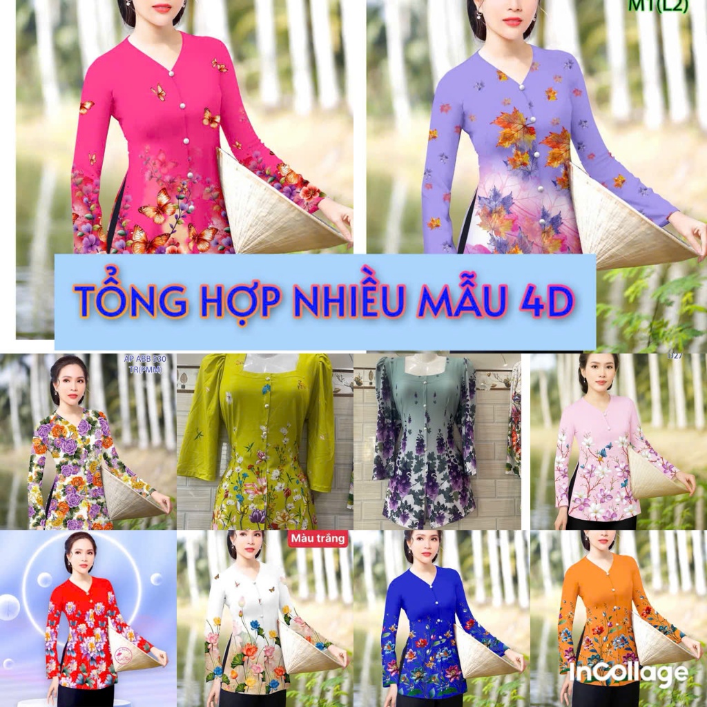 áo bà ba in 4D-(nhiều mẫu )