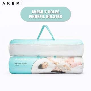 Ruột gối ôm cao cấp akemi sleep essentials holes bolster - hỗ trợ giấc ngủ hoàn hảo size 20 x 94