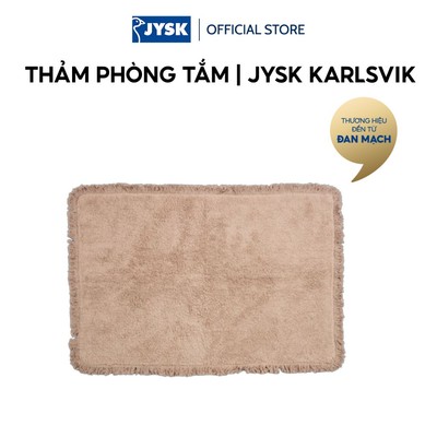 Thảm phòng tắm | JYSK KARLSVIK | cotton | vàng cát đậm | R60xD90cm