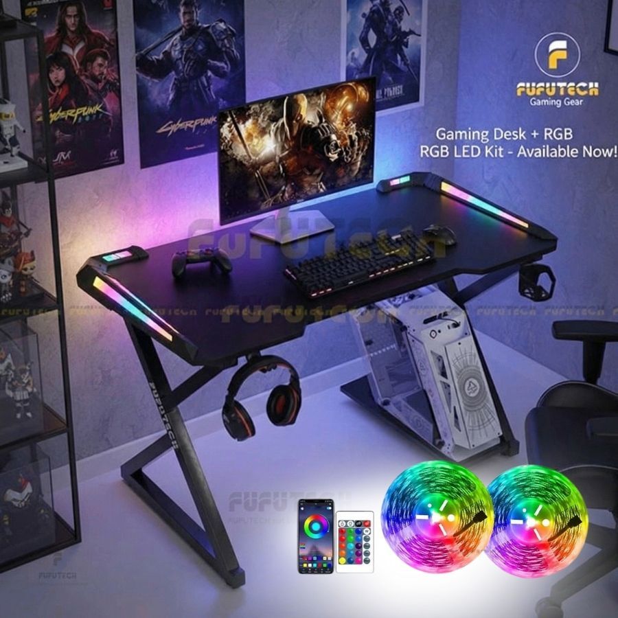 Bàn Gaming, Làm Việc 1m2, 1m4 X RAZER FUFUTECH, Thiết Kế Hiện Đại, Chắc Chắn, Tích Hợp Phụ Kiện Gaming | BigBuy360 - bigbuy360.vn