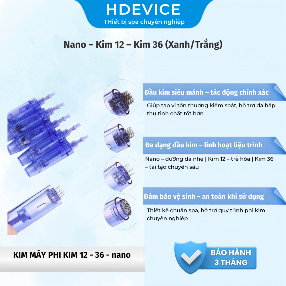 ComBo 100 Kim HDEVICE Nano - Kim Phi - Kim Cấy