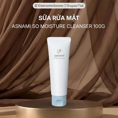[GIFT] Sữa rửa mặt cấp ẩm, sạch sâu không gây khô căng Asnami SO Moisture Cleanser 100g