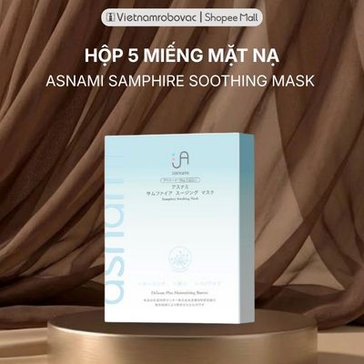 [QUÀ TẶNG KHÔNG BÁN] Hộp mặt nạ giấy cấp ẩm chuyên sâu & làm dịu da Asnami Samphire Soothing Mask 25ml*5 miếng