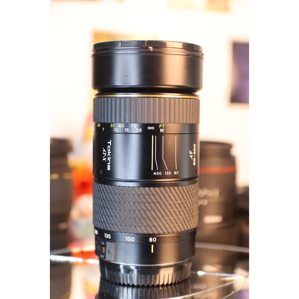 Lens Tokina AT-X 80-400mm f/4.5-5.6 for canon ef (hoạt động tốt - bên trong thấu kính có bụi) - Ống kính Canon EF