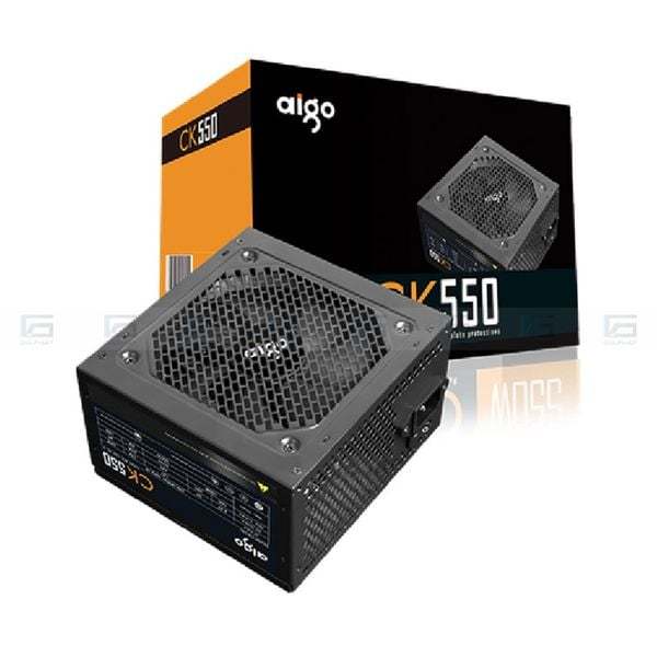 NGUỒN MÁY TÍNH AIGO MODEL CK550 550W - NGUỒN CÔNG SUẤT THỰC - CHÍNH HÃNG