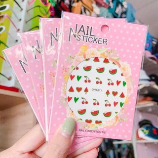 Set 5 tờ sticker dán móng tay 3D nhiều mẫu cho bé