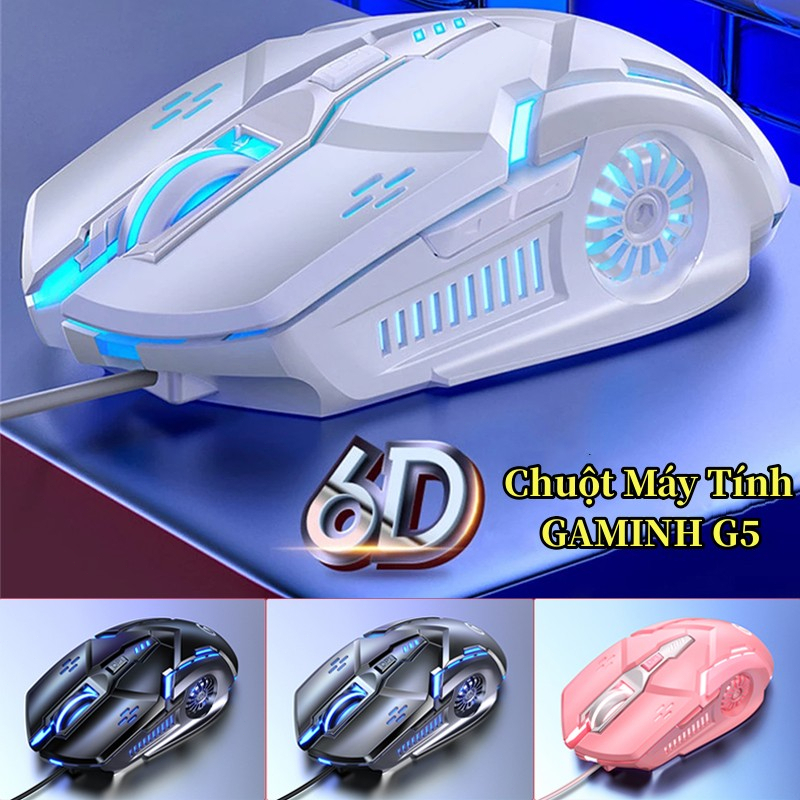 Chuột Máy Tính Có Dây Silver Eagle G5 Chuột Chơi Game Có Dây G15 Cực Bền Thiết Kế Độc Lạ Có LED Nhiề