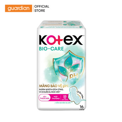 Băng Vệ Sinh Kotex Biocare Siêu Mỏng Cánh 23cm/ 32cm | Guardian Việt Nam
