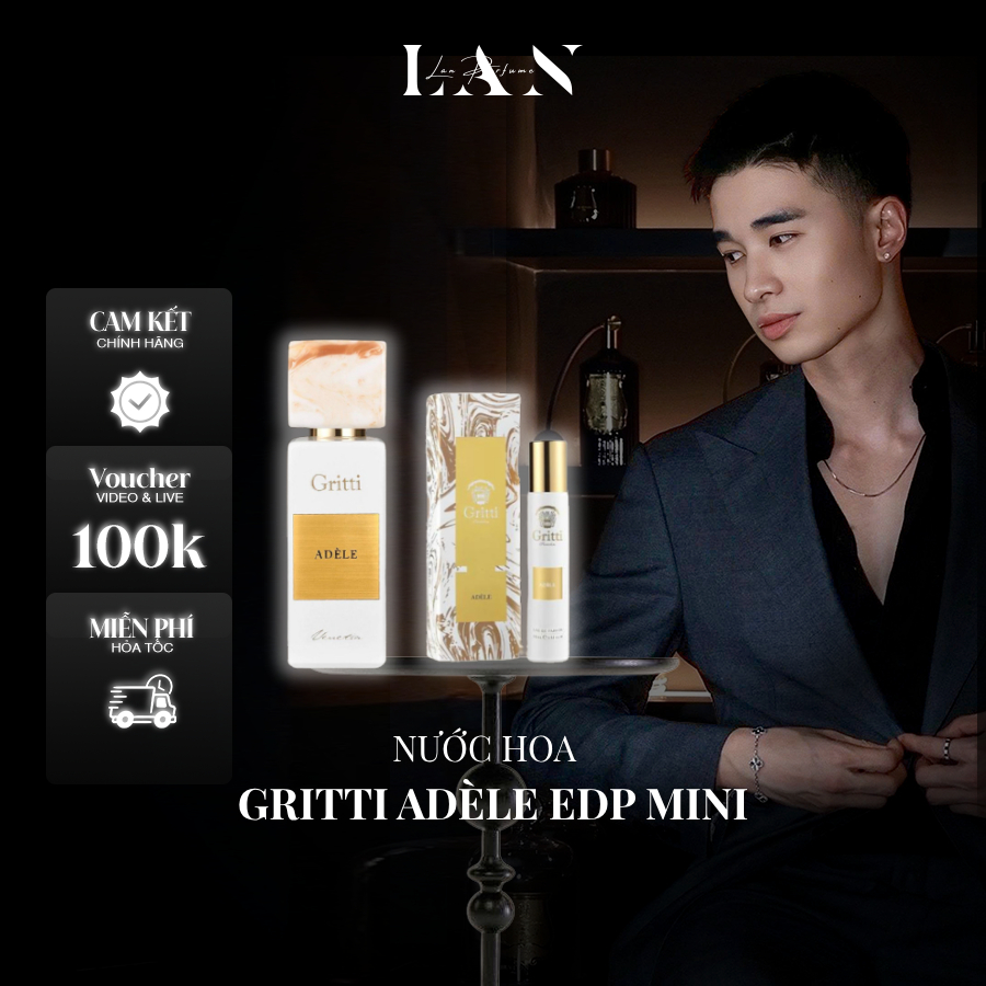 [LAN] Nước hoa Nữ Gritti Adèle EDP Mini 15ml
