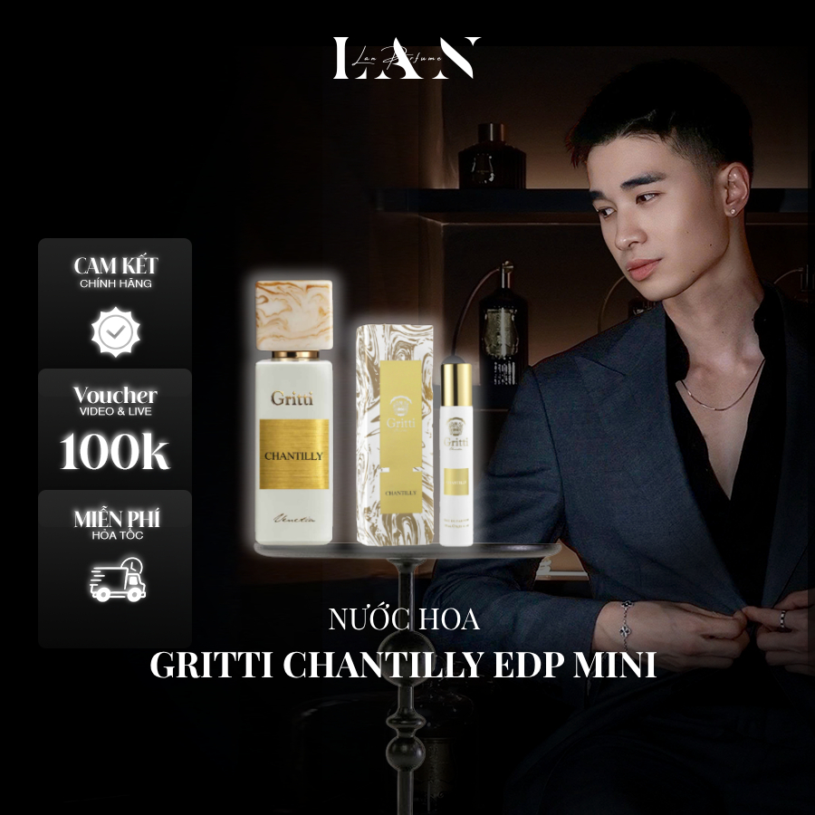 [LAN] Nước hoa Nữ Gritti Chantilly EDP Mini 15ml