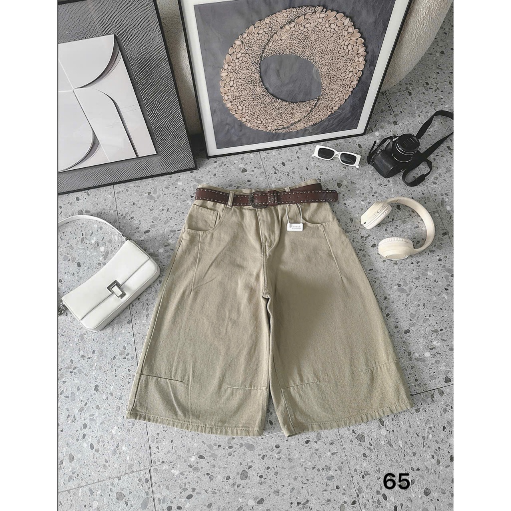 Quần lửng jean nữ trơn bigsize 55-85kg, quần ngố lửng trơn dài 65cm thời trang cao cấp QC65 2KJeans | BigBuy360 - bigbuy360.vn