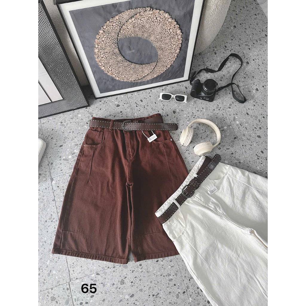 Quần lửng jean nữ trơn bigsize 55-85kg, quần ngố lửng trơn dài 65cm thời trang cao cấp QC65 2KJeans | BigBuy360 - bigbuy360.vn