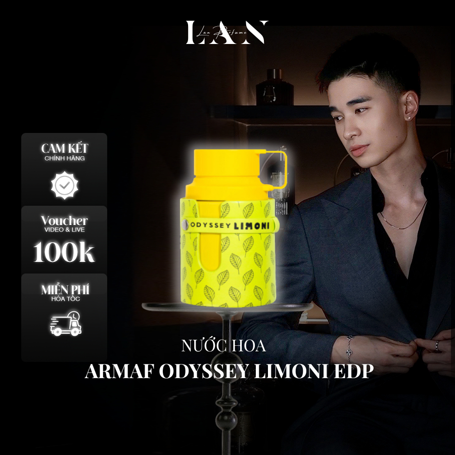 [LAN] Nước hoa Unisex Armaf Odyssey Limoni EDP 10ml Mini/ 100ml Fullbox